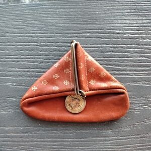 Elegant Brown Triangular Coin Purse